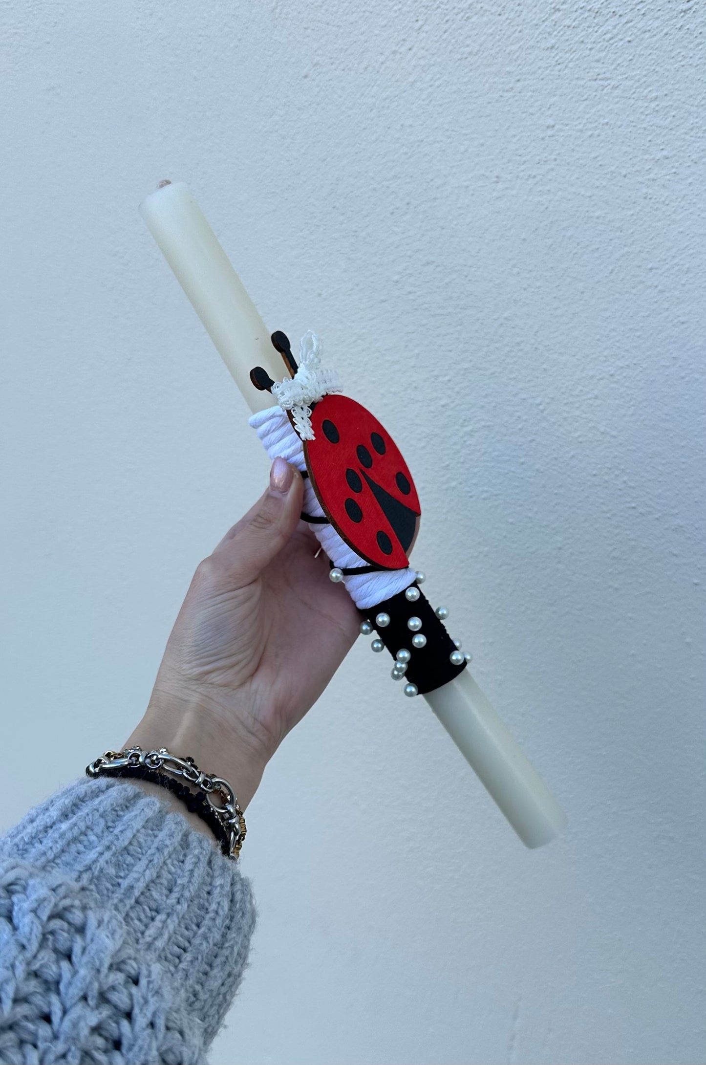 Ladybug Candle