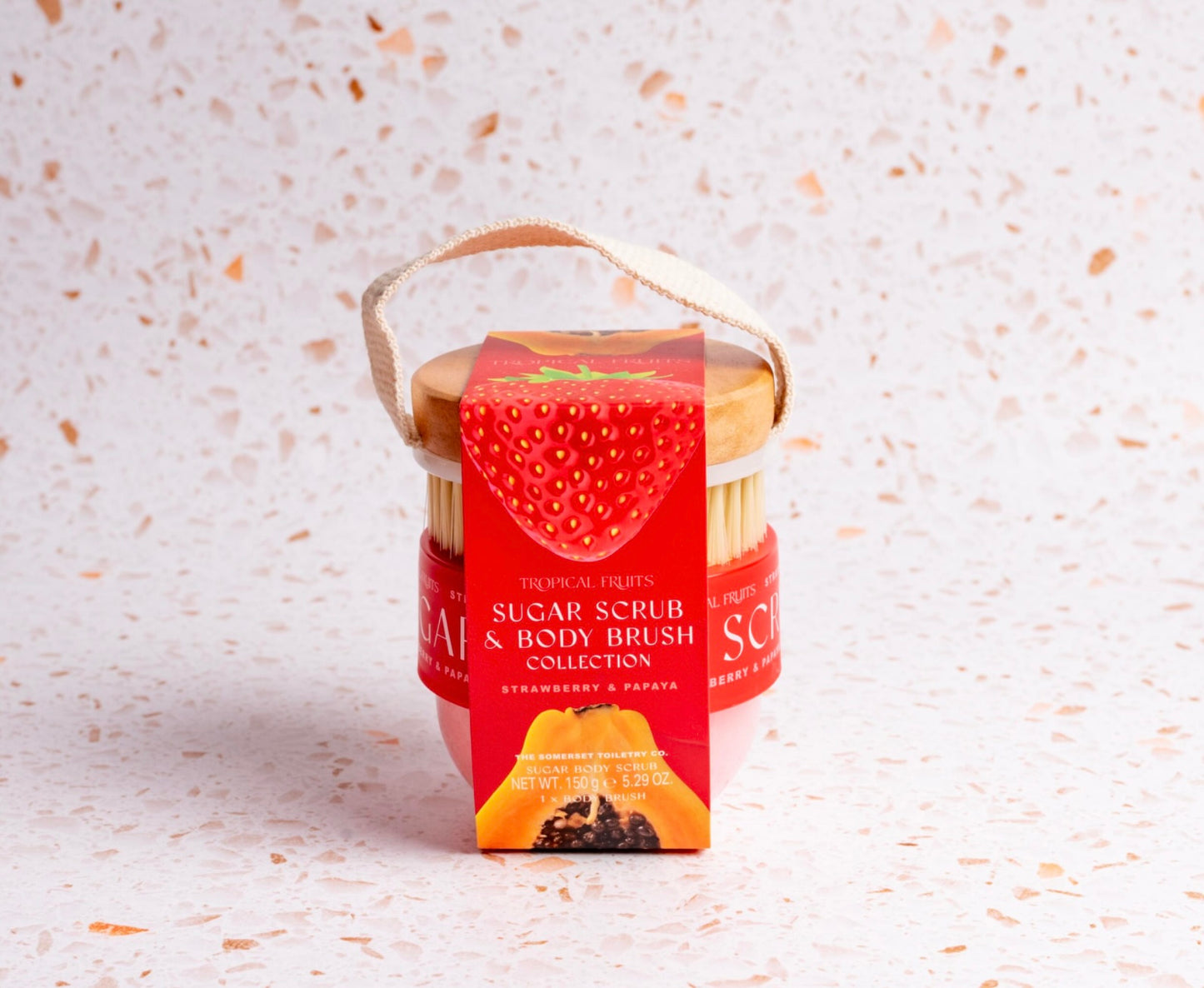 Tropical fruits Strawberry-Papaya Body Scrub