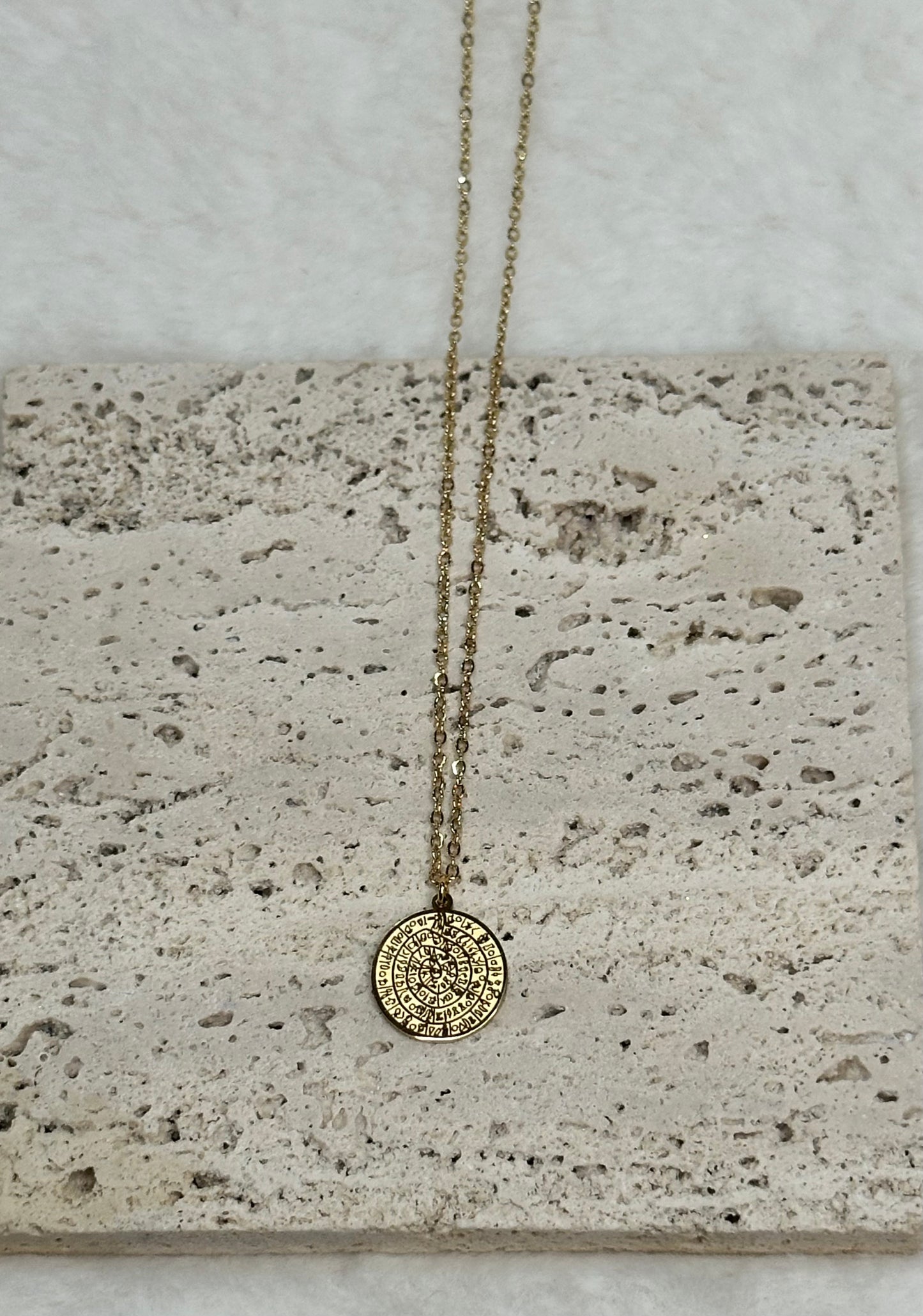 Phaistos Disc Necklace