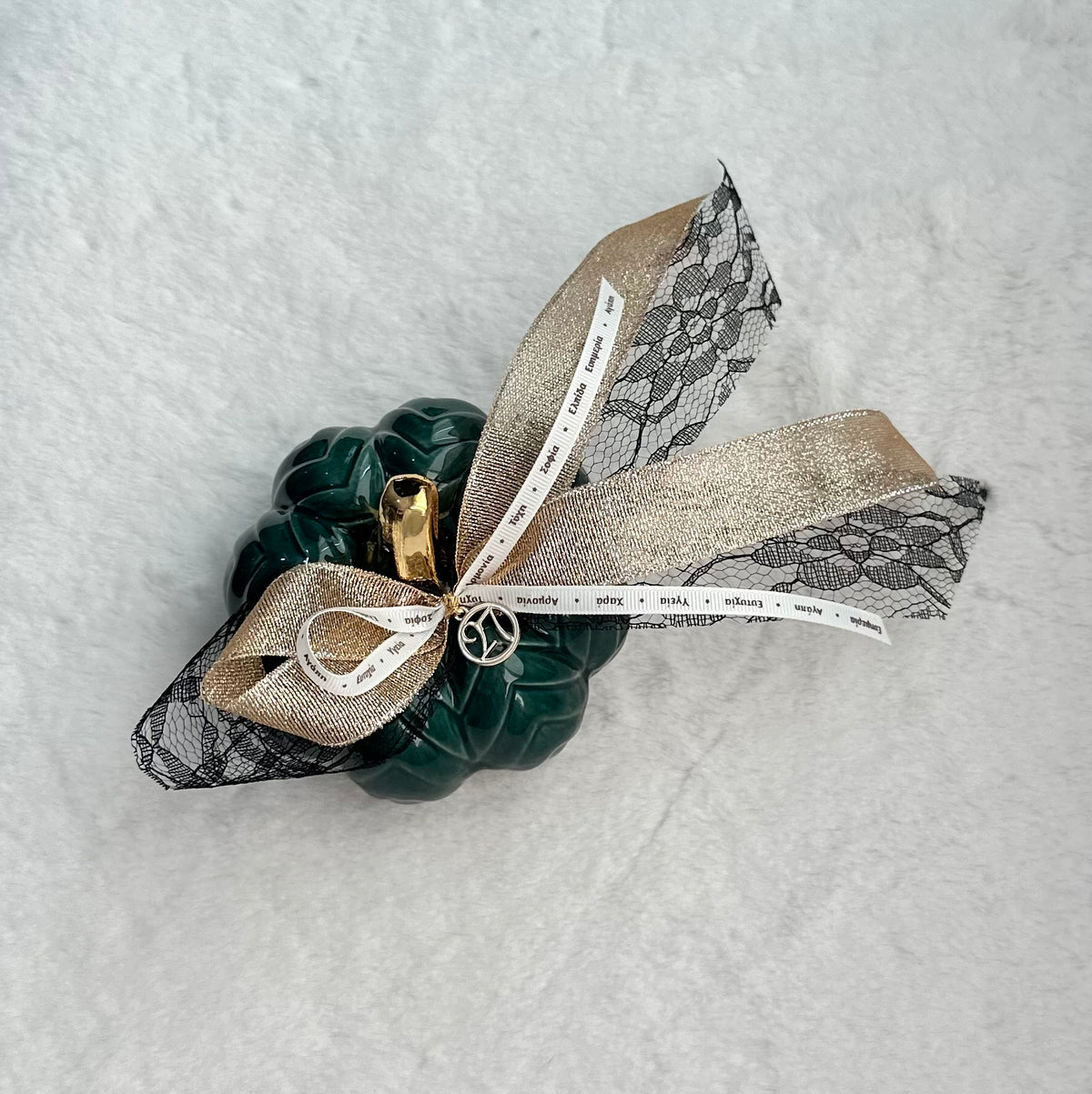 Ceramic Pumpkin Charm