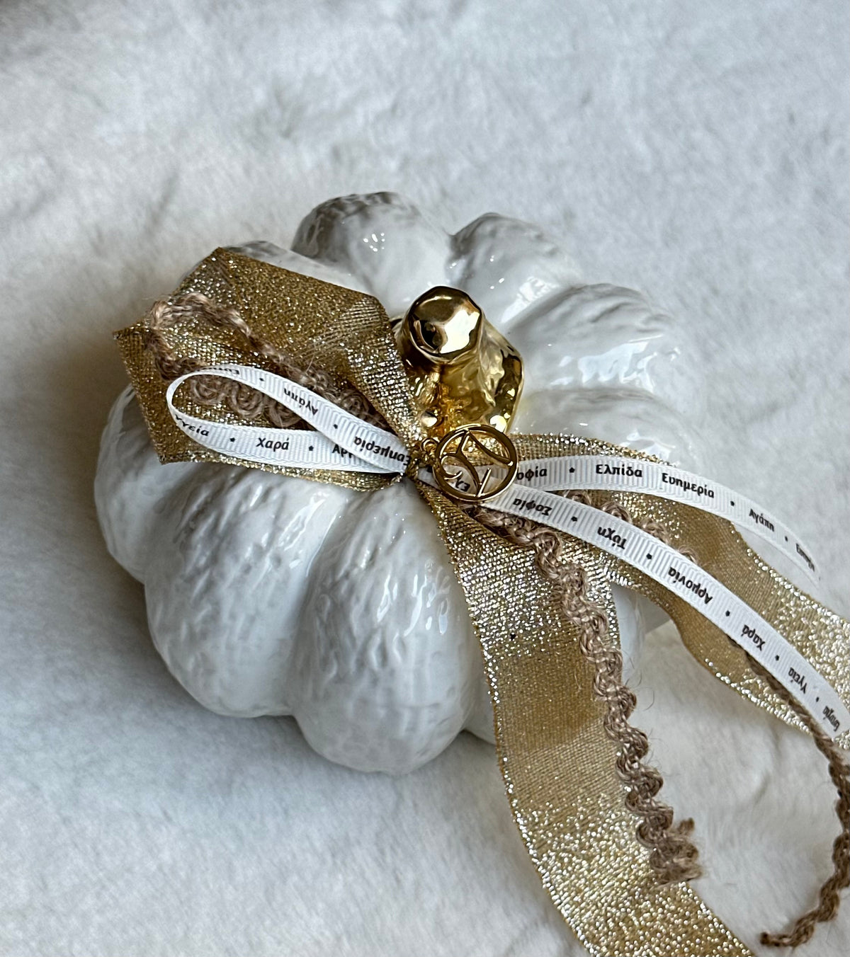 Ceramic Pumpkin Charm