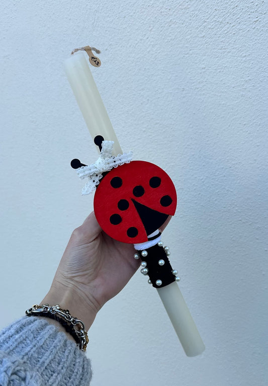 Ladybug Candle